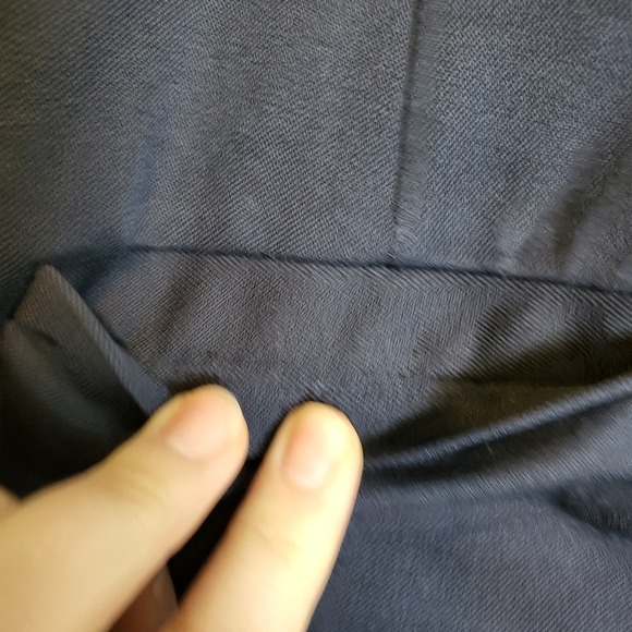 NWT Gap Skinny Ankle Navy Velvet Trim Split Ankle Pants - Picture 9 of 14